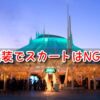 スペースマウンテン　服装　スカート　帽子　ネックレス　サングラス　なくなる